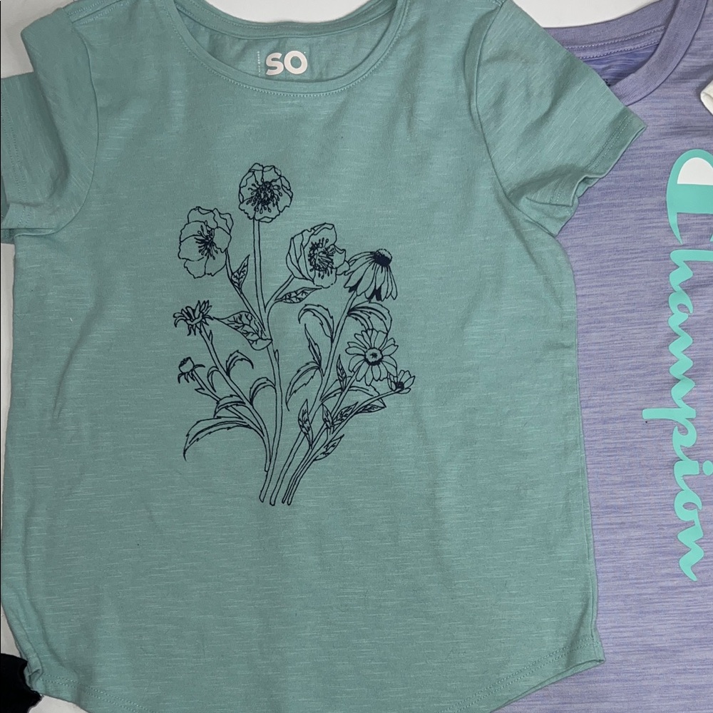 Champion/Cat & Jack Girls size 7 shirt bundle - Picture 3 of 7